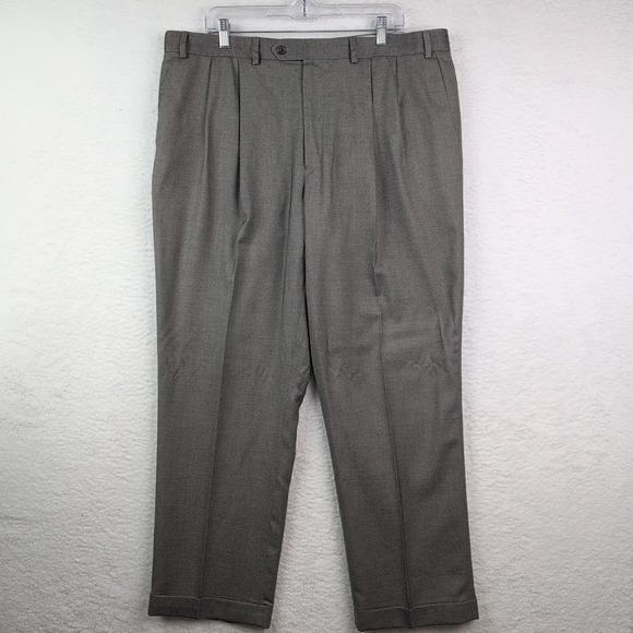 ralph lauren ralph Other - Ralph Lauren Dress Pants Mens 40x30 Gray Rayon Blend Classic Straight Slacks
